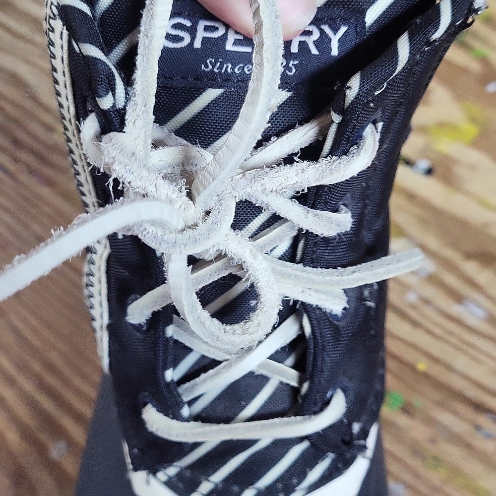Sperry muck boots size 7 Navy zip side - Picture 4 of 6